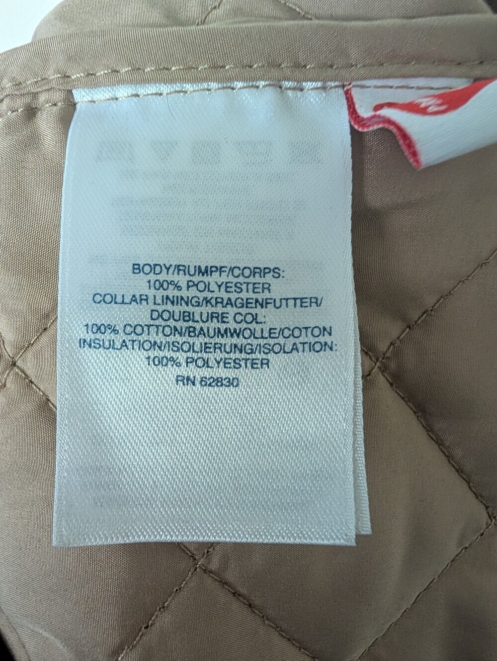 Lands' End Beige & Brown Quilted Check Vest - Picture 6 of 8